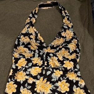 PINK VS Floral Mesh Bodysuit